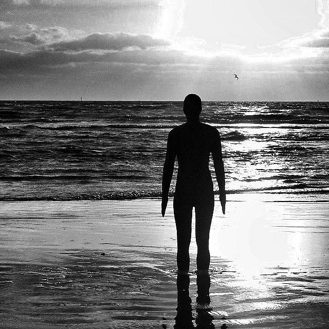 Black And White Photograph - Another place silhouette by Phil Tomlinson