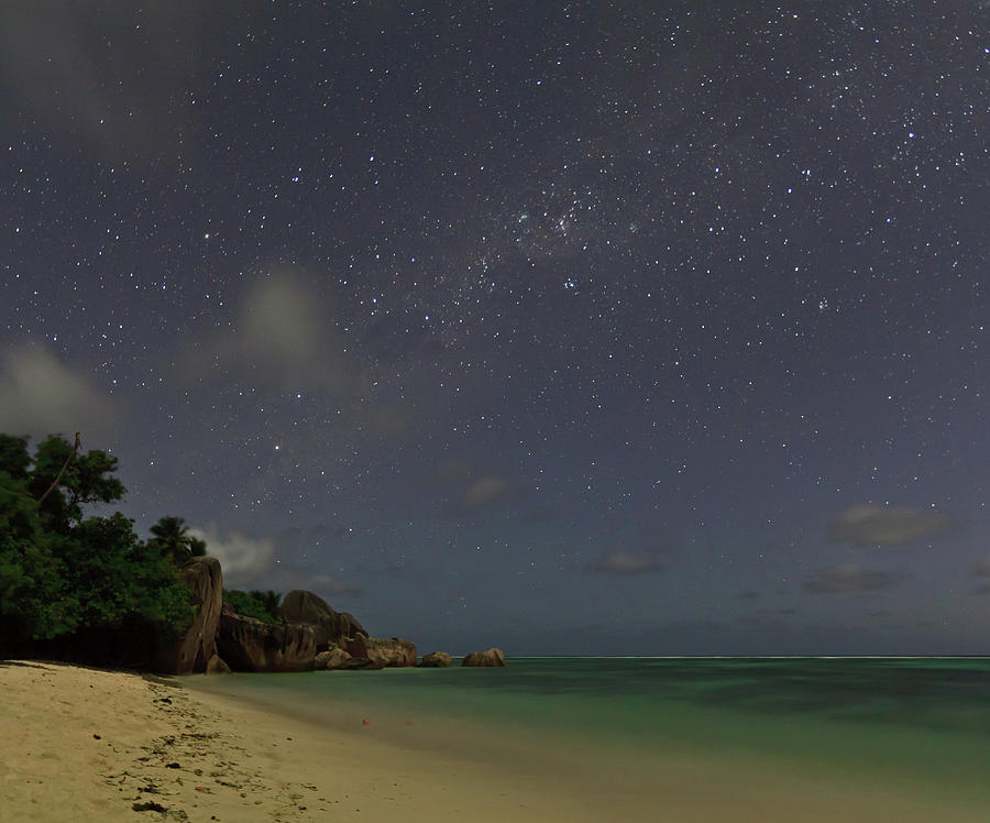 Anse Source Dargent Under A Starry Sky Photograph by © Frédéric Collin