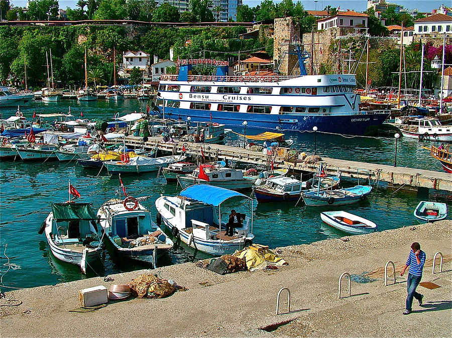 Antalya Harbor-Turkey Photograph by Ruth Hager
