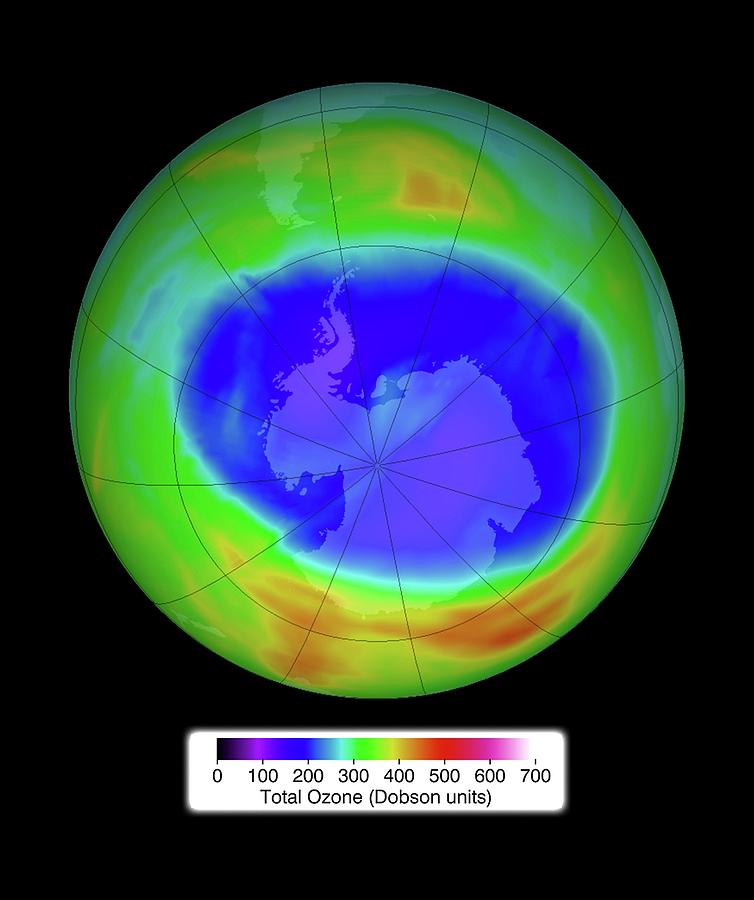 Nobody Photograph - Antarctic Ozone Concentrations by Nasa