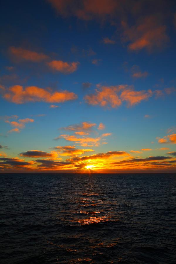 Winter Photograph - Antarctic Sunrise by FireFlux Studios