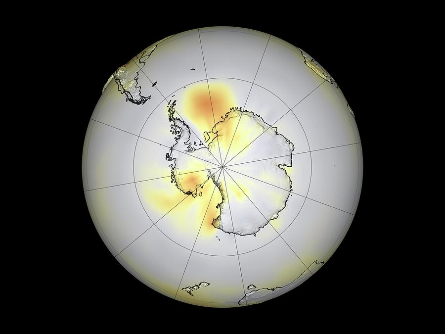 Antarctic Temperatures Photograph by Gsfc Svs/nasa/science Photo Library