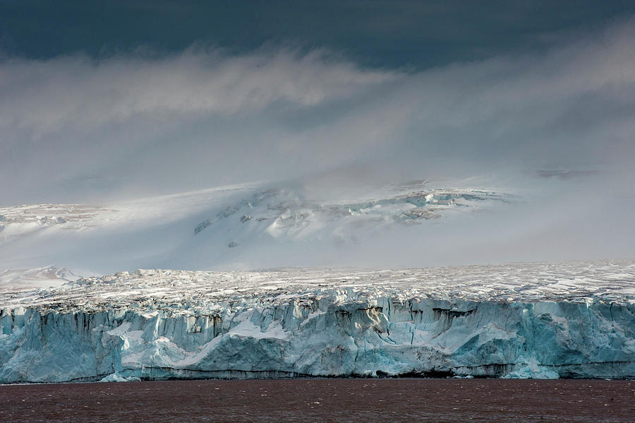 Antarctica, Glacier, Blue Ice, Gerlach Photograph by George Theodore ...