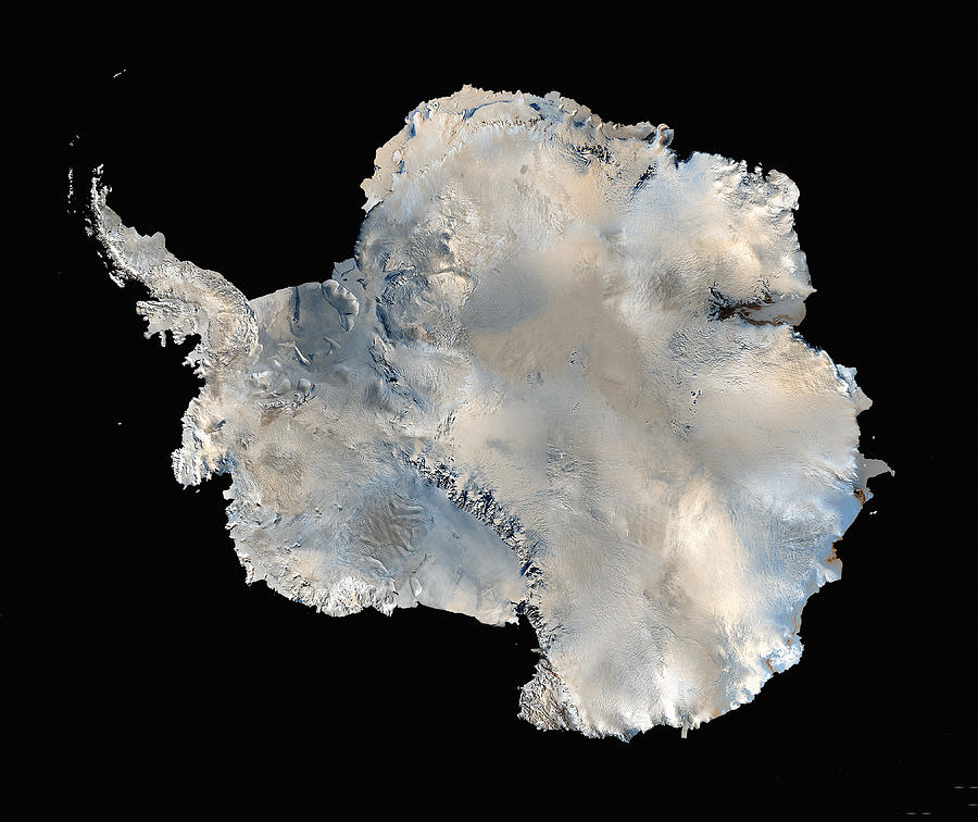 Antarctica, Landsat Mosaic Photograph by Science Source