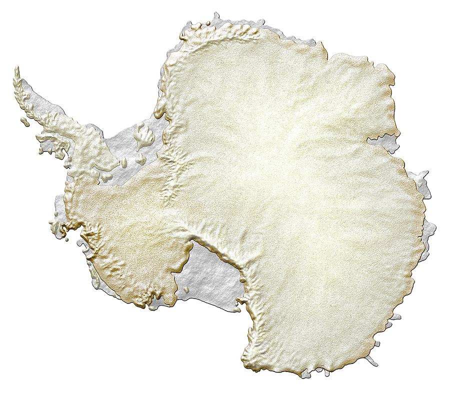 Map Photograph - Antarctica by Mikkel Juul Jensen