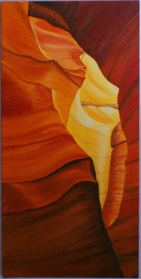 Antelope canyon 1 Painting by Paul Santander