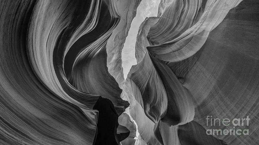Antelope Canyon BW Photograph by Michael Ver Sprill
