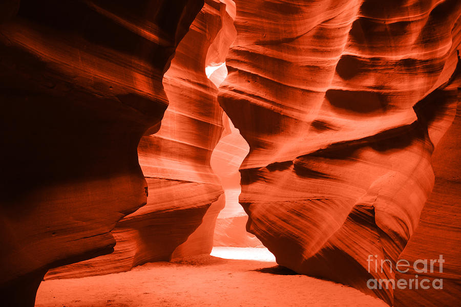 Desert Photograph - Antelope Canyon Candlestick by Paul Scolieri