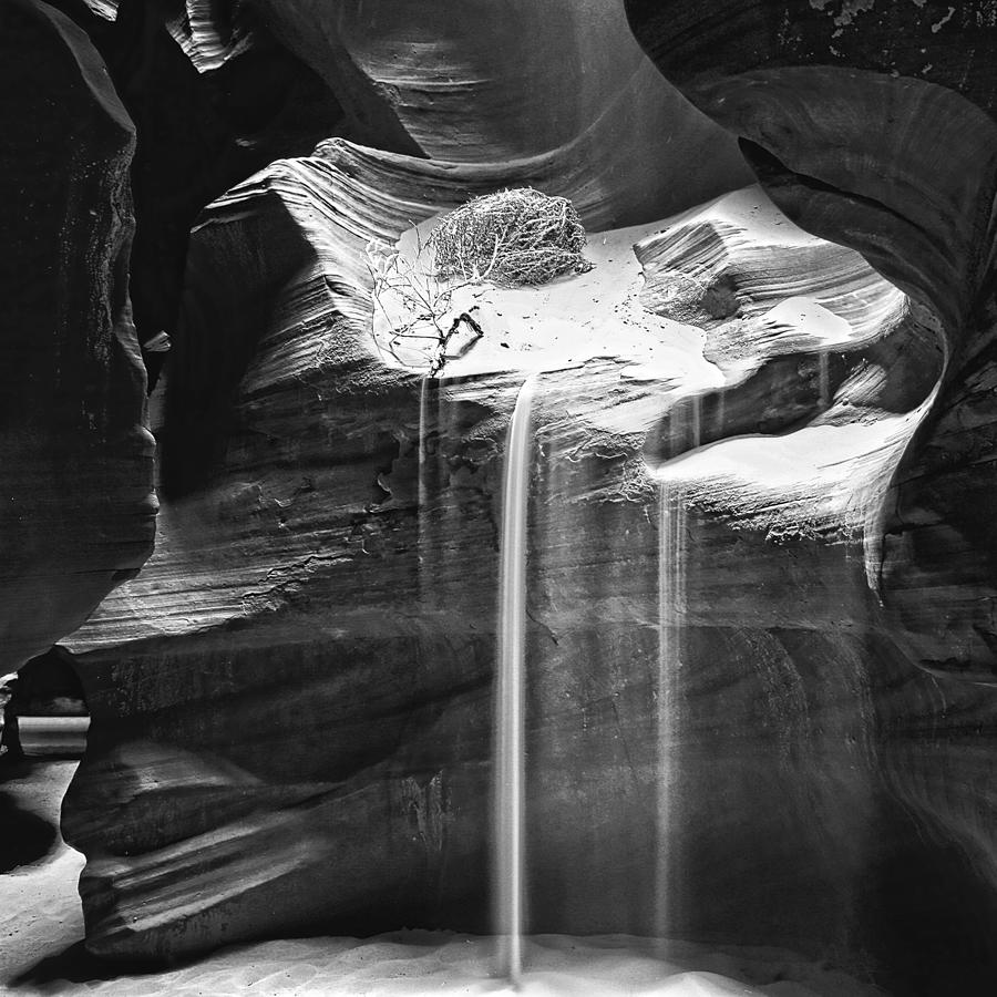 Antelope Canyon Sand Fall Photograph by Wes and Dotty Weber