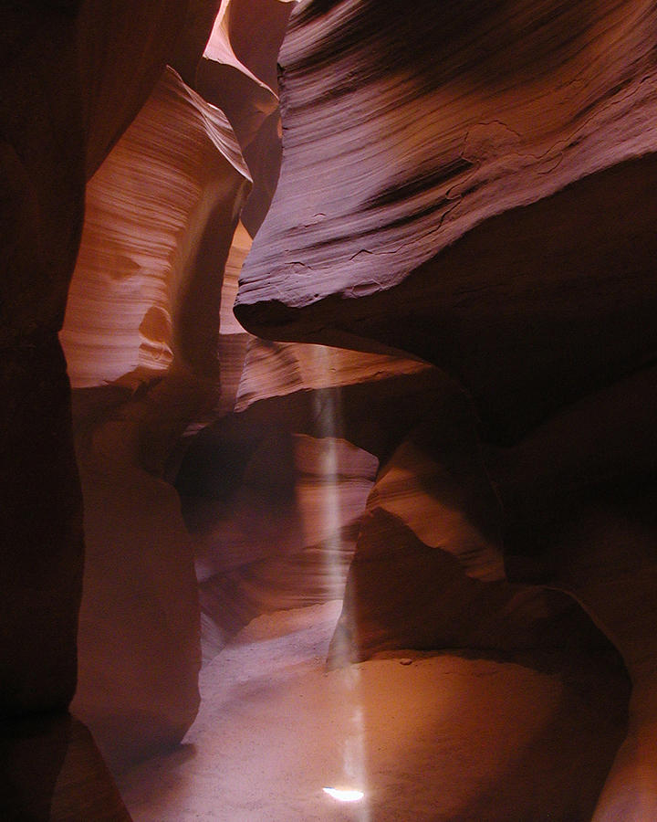Antelope Canyon with Light Beam Photograph by Alan Socolik