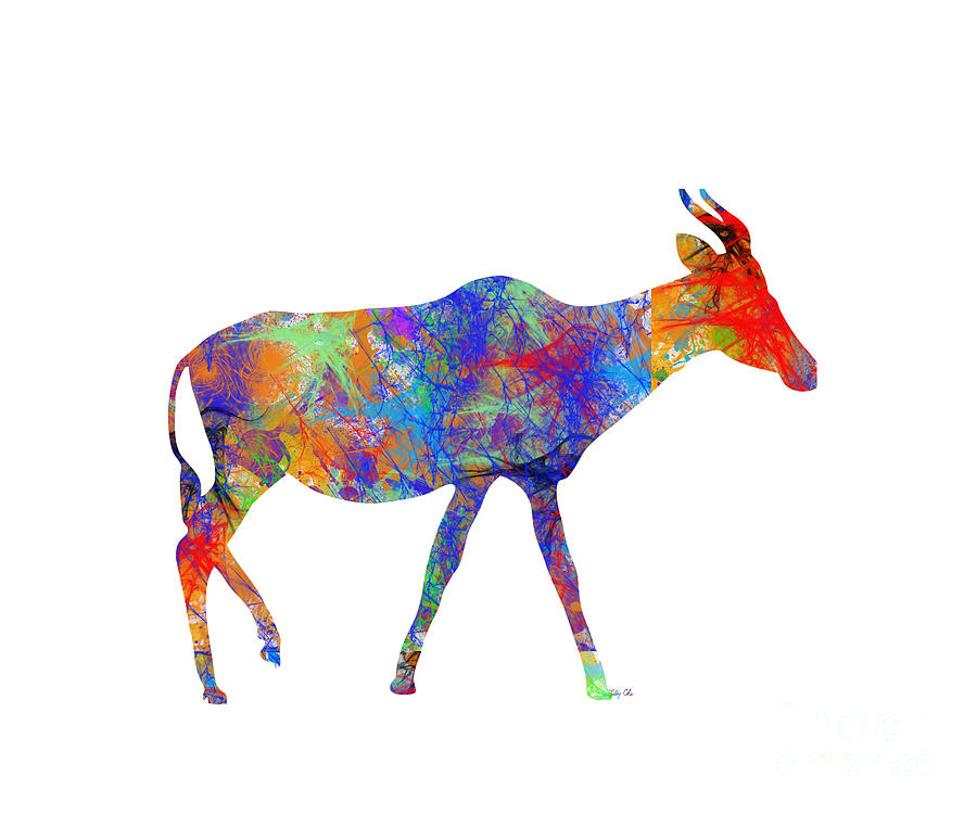 Antelope in Color Digital Art by Trilby Cole
