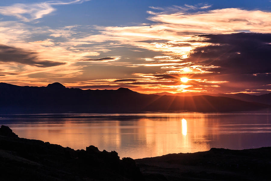 Antelope Island Sunset Photograph