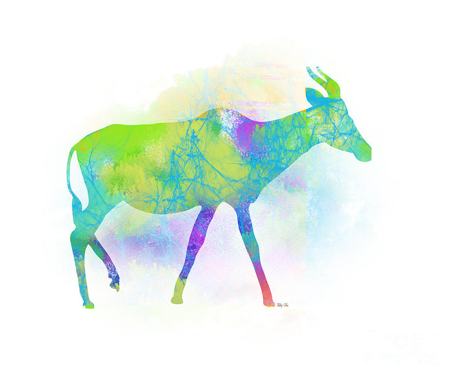 Antelope Digital Art by Trilby Cole
