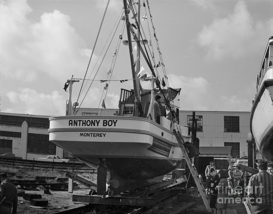 Boat Photograph - Anthony Boy fishing boat 1966 by Monterey County Historical Society