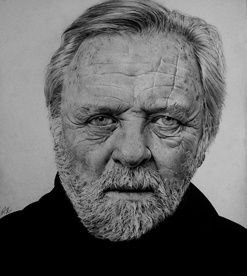 Anthony Hopkins Drawing by Damir Kulusic