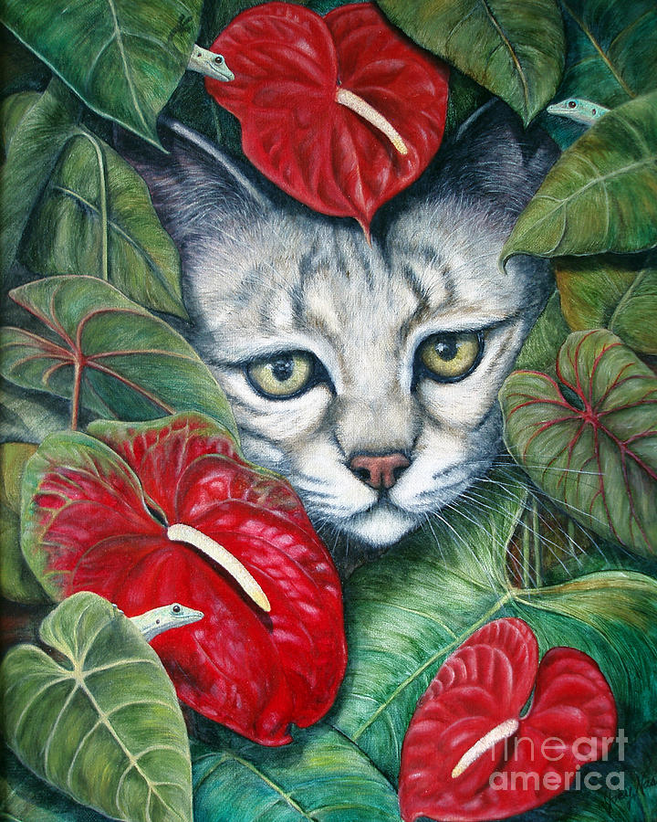 Anthurium Assassins Painting by Joey Nash