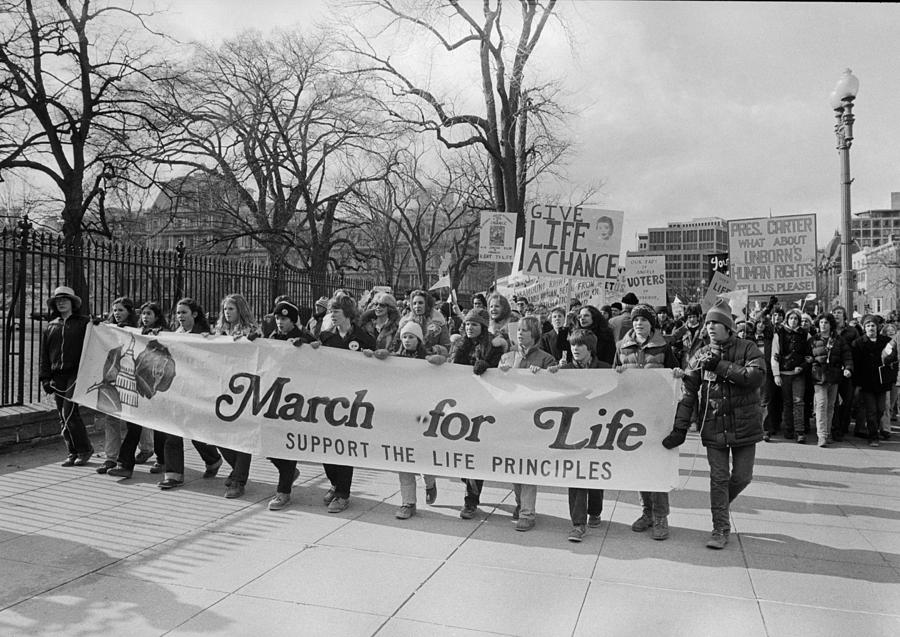 Anti-abortion Protest, 1979 Photograph by Granger