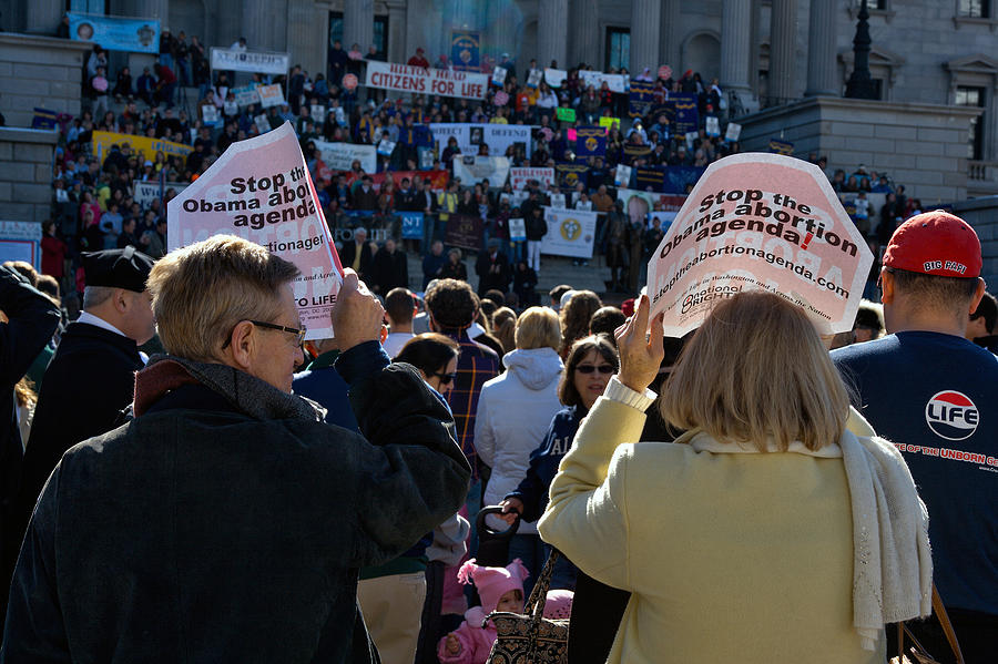 Anti Abortion Rally Photograph by Joseph C Hinson