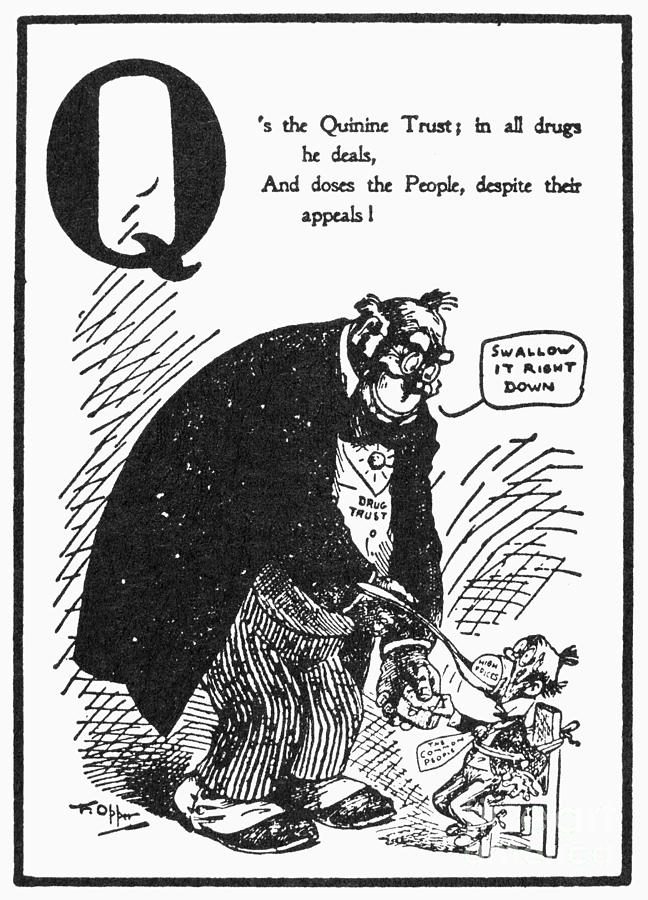 Anti-trust Cartoon, 1902 Photograph by Granger