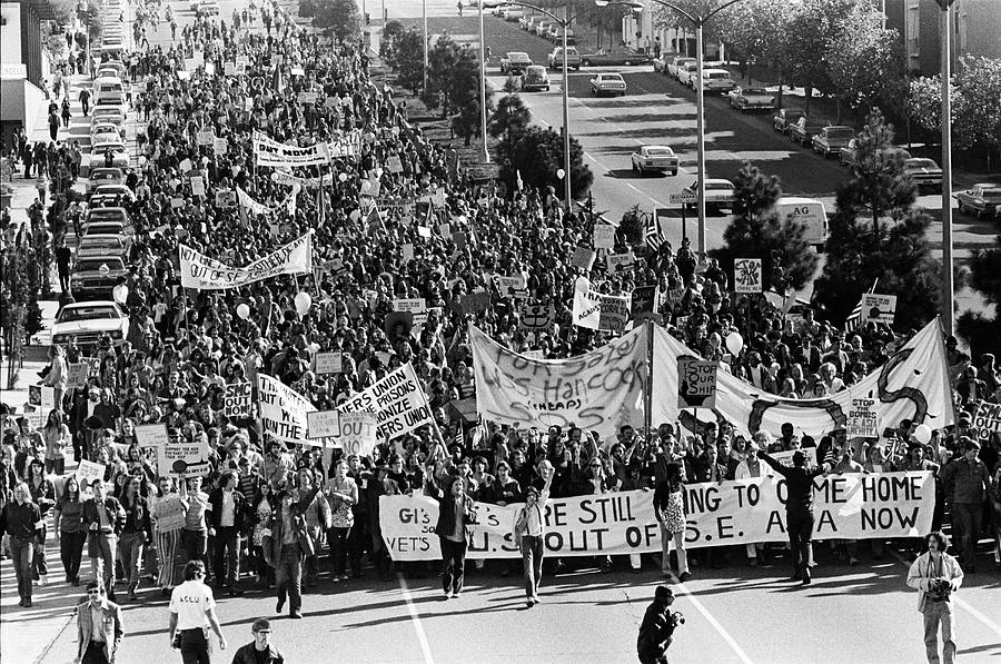 Anti Vietnam War Demonstration Photograph by Underwood Archives   Harold Adler