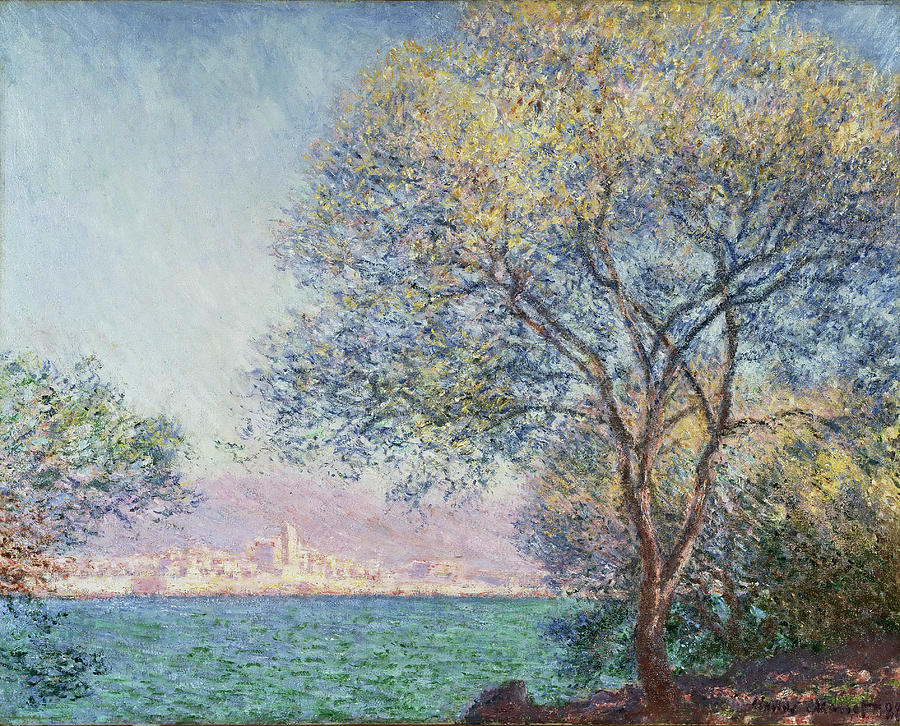 Claude Monet Painting - Antibes in the Morning by Claude Monet