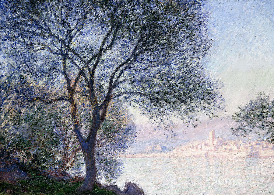 Antibes seen from the Salis Painting by Claude Monet