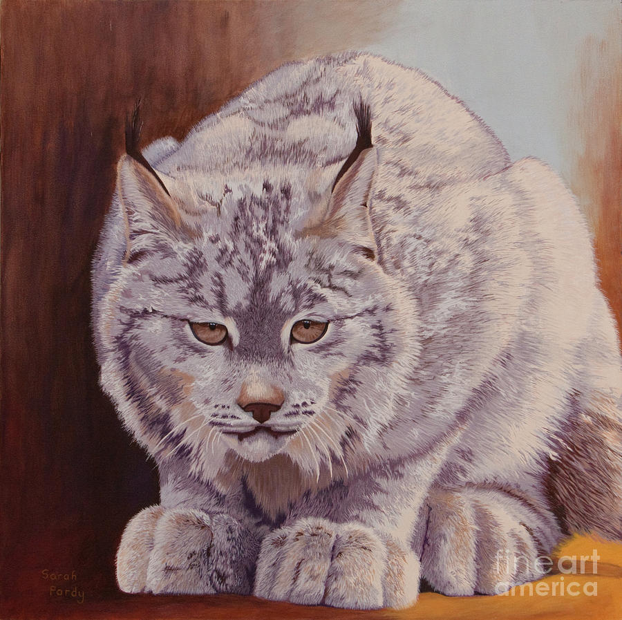 Anticipation before the pounce Painting by Margaret Sarah Pardy