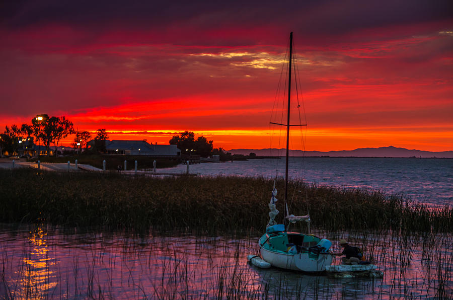 Antioch Marina Sunset Photograph by Marc Crumpler