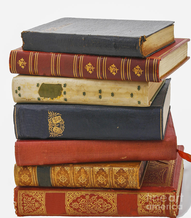 Antiquarian leather books Photograph by Patricia Hofmeester
