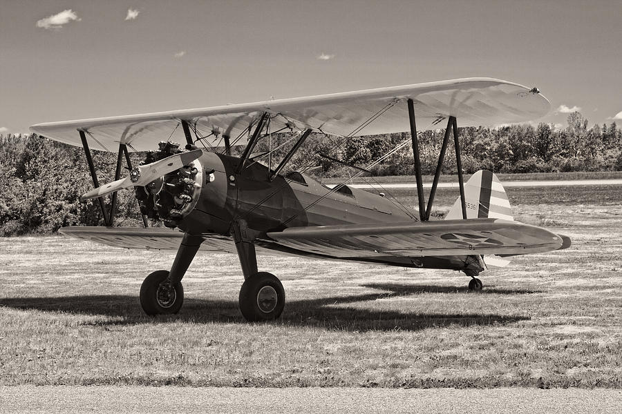 Antique 1941 Stearman A75N/1 Biplane Airplane Photograph by Keith Webber Jr