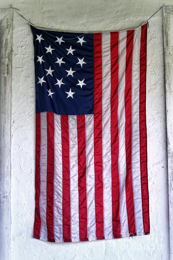 Antique American Flag Photograph by Olivier Le Queinec