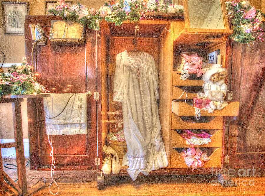 Doll Photograph - Antique Armoire by Liane Wright