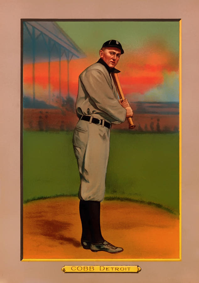 Antique Baseball Card - Ty Cobb Photograph by Mountain Dreams