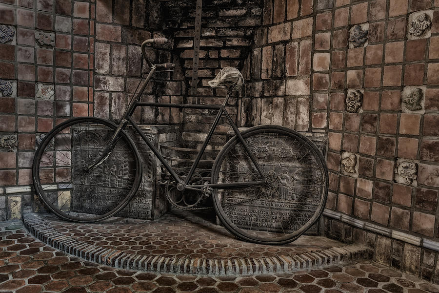 Byzantine Photograph - Antique Bicycle by Susan Candelario