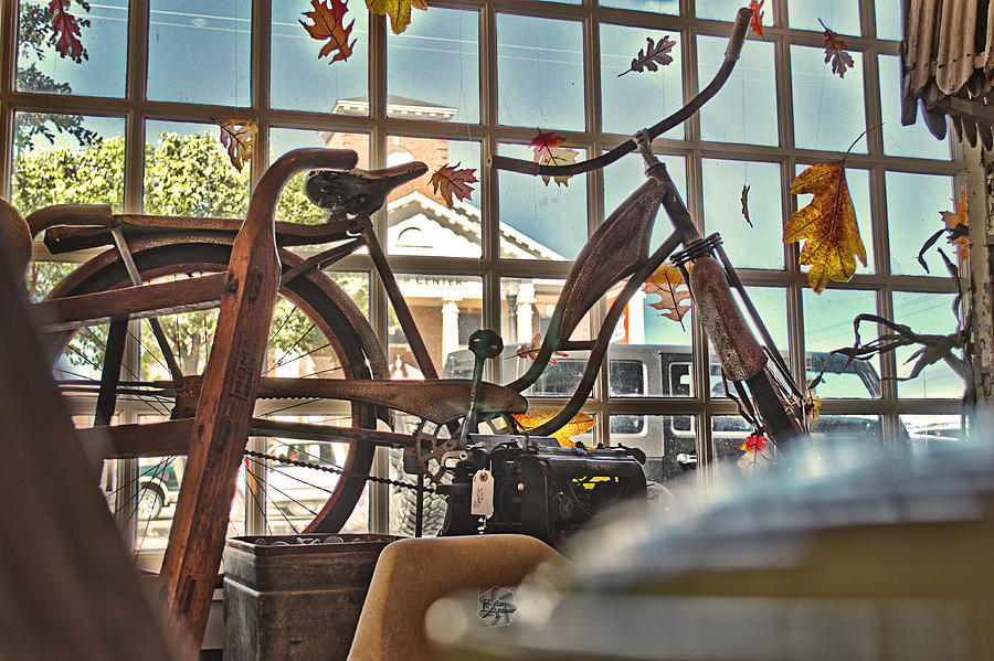 Amarillo Photograph - Antique Bike by Brian Archer
