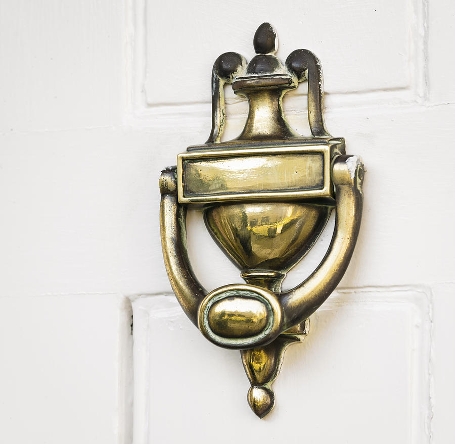Antique Brass Door Knocker Photograph by Georgeclerk