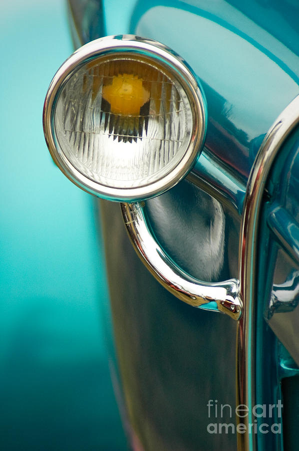 Antique car headlamp Photograph by Oscar Gutierrez