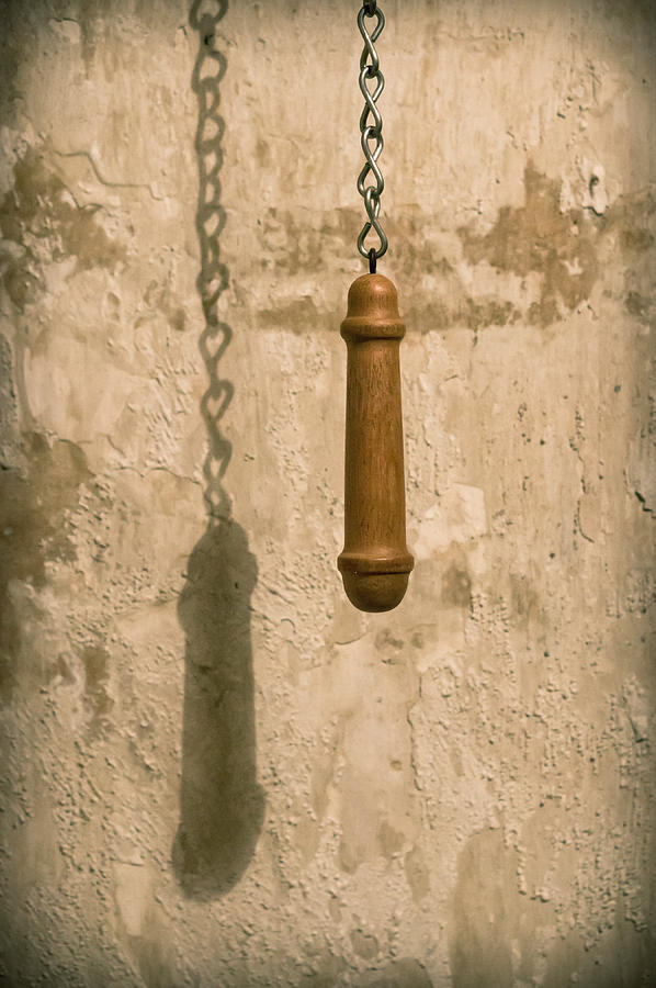 Abstract Photograph - Antique chain pull by Tom Gowanlock