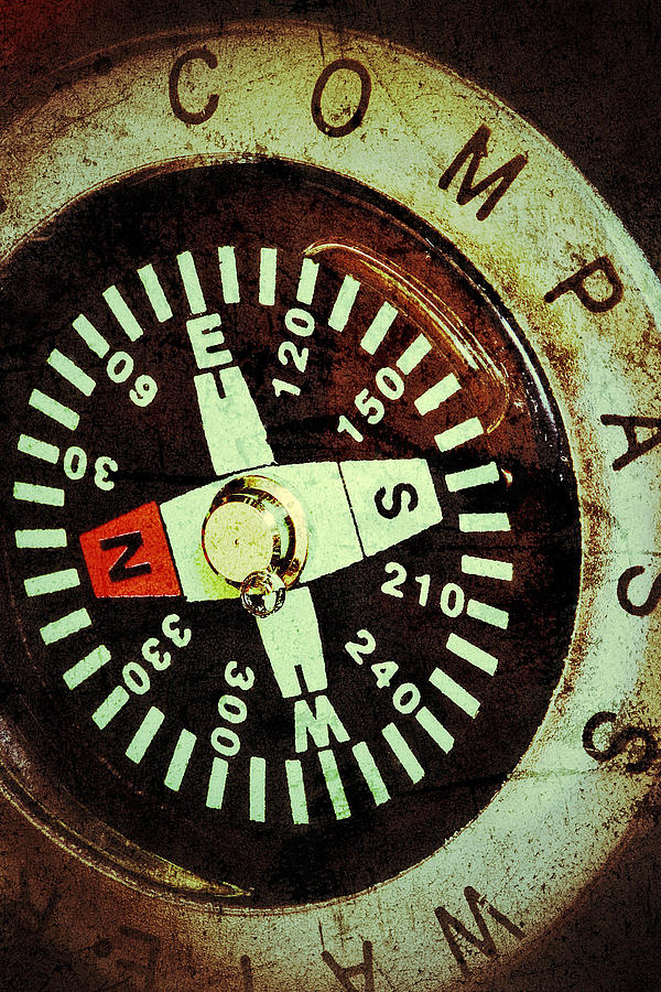 Antique Compass Photograph by Bill Owen