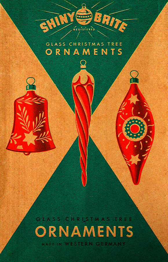 Antique Christmas Tree Ornaments box Photograph by David Lee Thompson