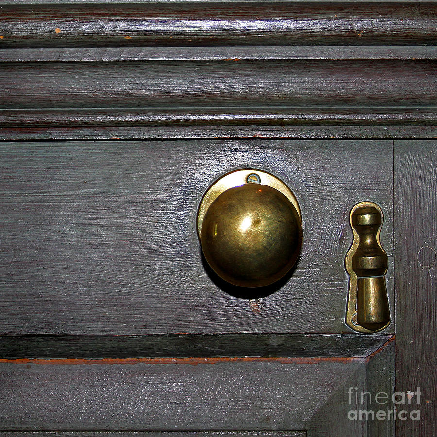 Antique Doorknob at Winterthur Photograph by Karen Adams