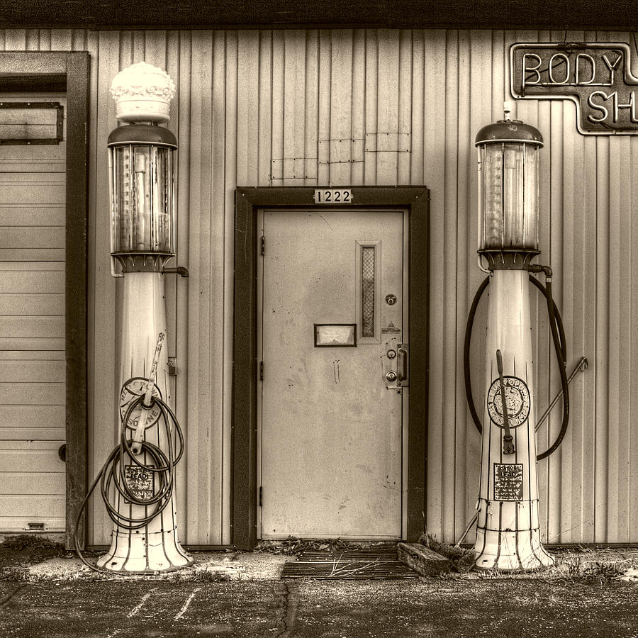 Antique Gas Pumps Photograph by Roger Passman