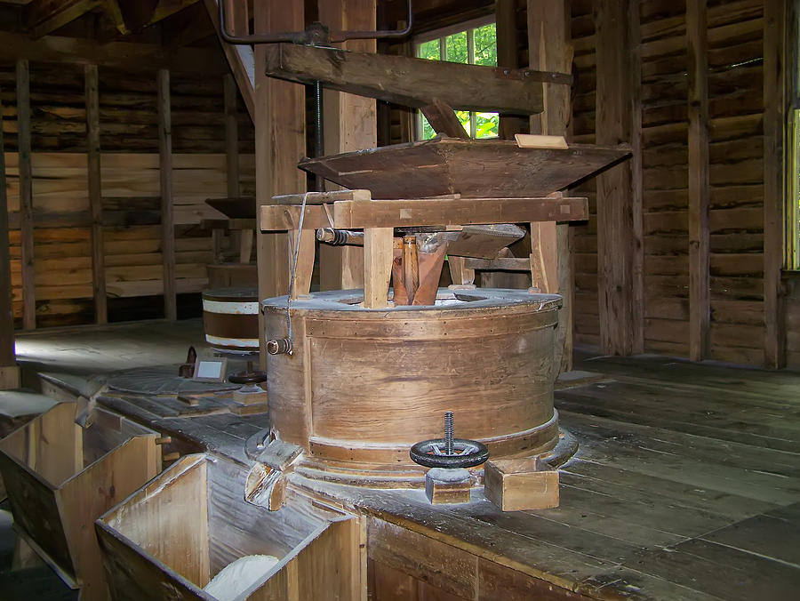 Grist Photograph - antique Grist Mill  by Flees Photos