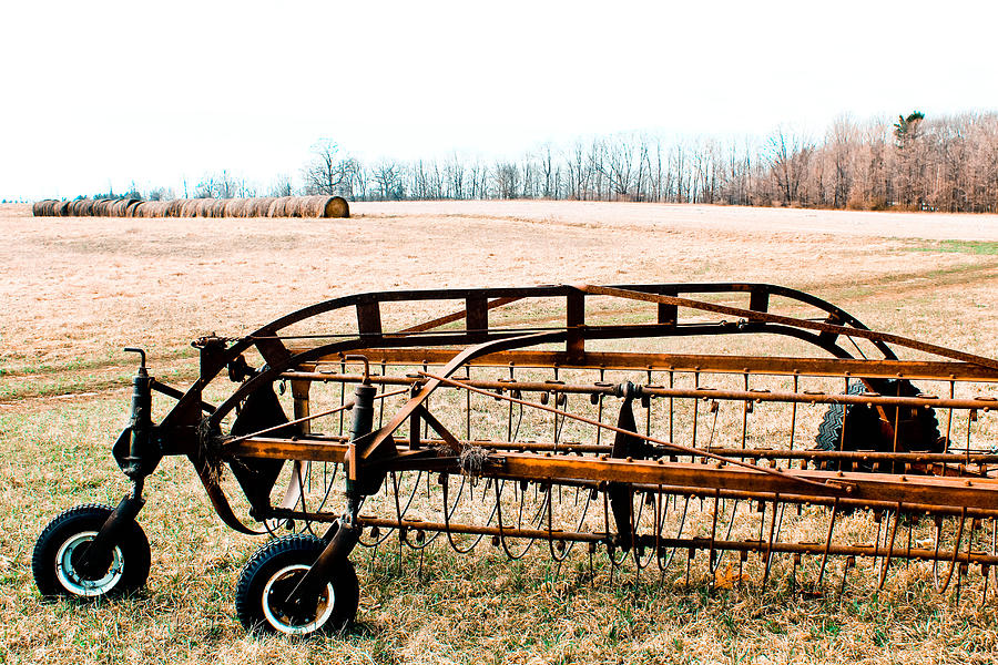 Antique Hay Rake Photograph by Janet Mcconnell - Pixels