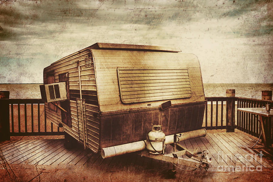 Camper Photograph - Antique holidays by Jorgo Photography