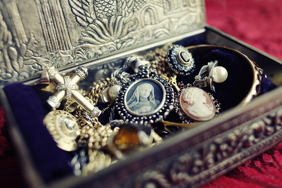 Antique Jewelry Box Photograph by Lechatnoir