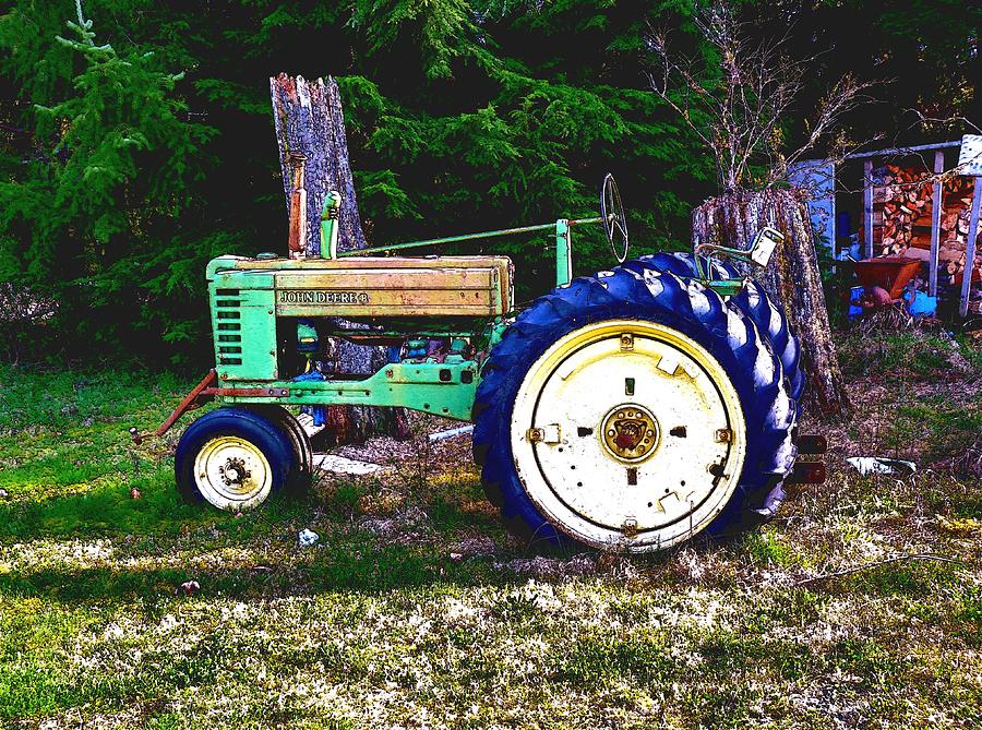 Antique John Deere Tractor 2 Photograph by A L Sadie Reneau