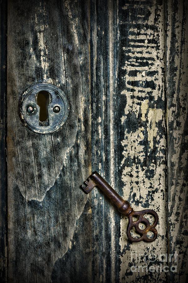 Antique Key and Lock Photograph by Paul Ward