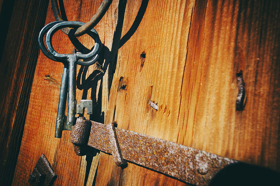 Antique Keys And Rings Photograph by Christian Lagereek