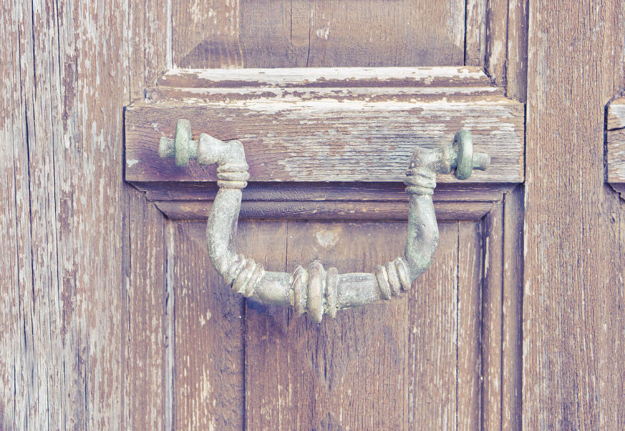Architecture Photograph - Antique knocker by Tom Gowanlock
